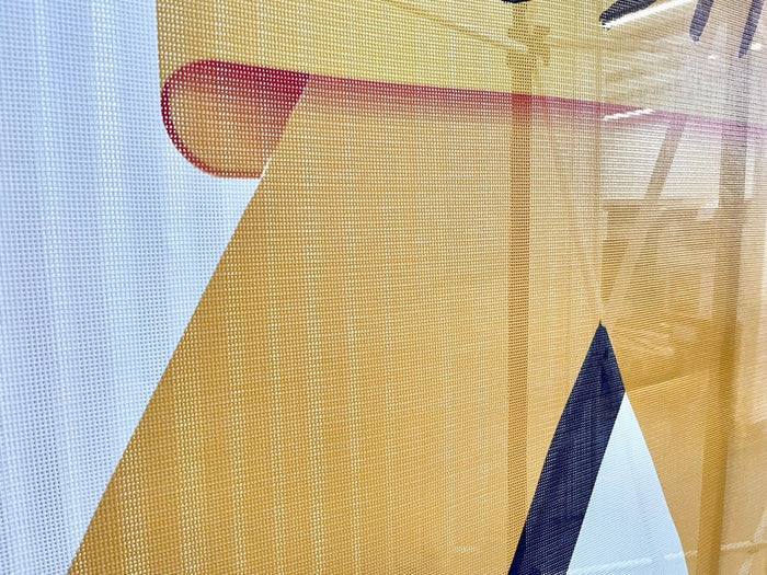 ป้ายไวนิล ตาข่าย See through vinyl inkjet banner ทนแดดทนฝน
