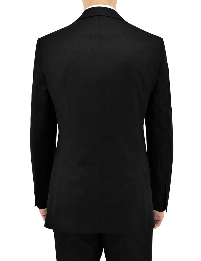Shape 106 Black Australian Merino Wool Suit Jacket