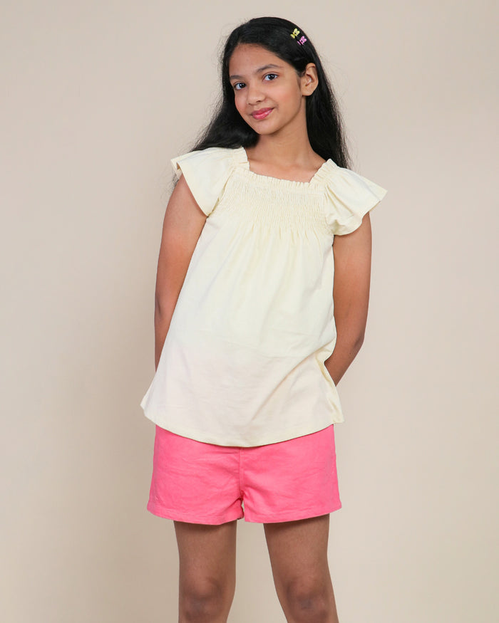 Shorts Top for Girls – Red Lemon Clothing Set