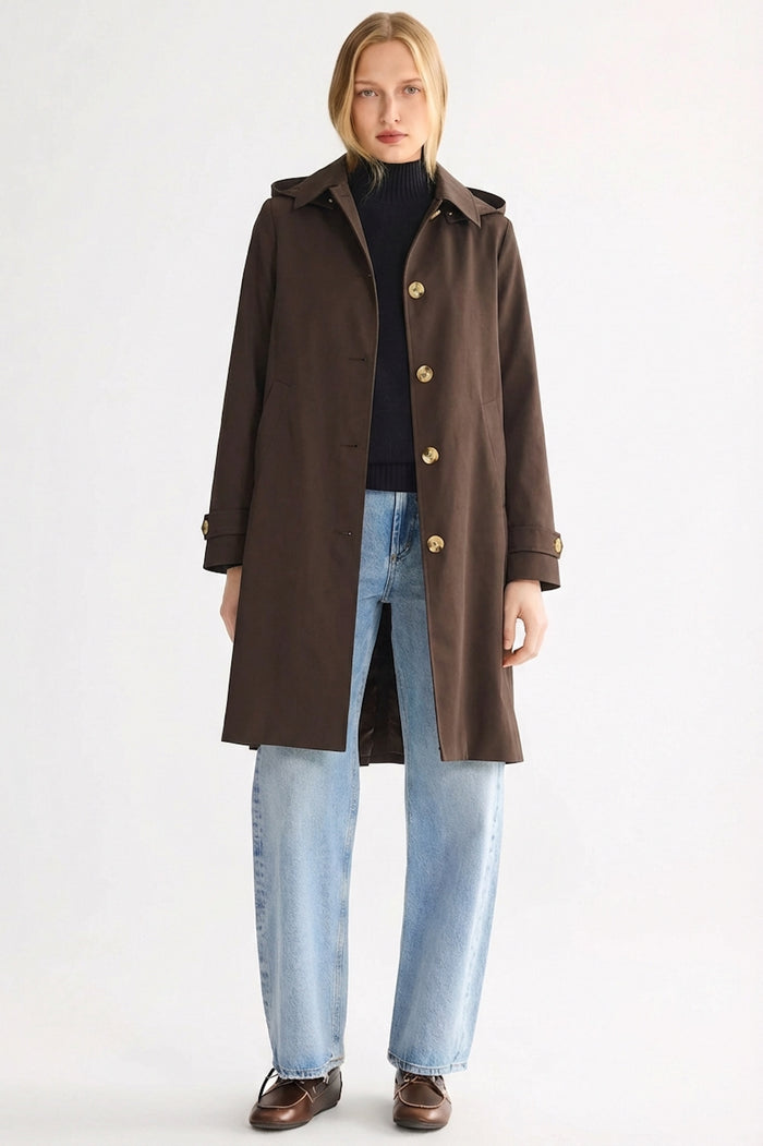 Detachable Hood / Coffee / XS