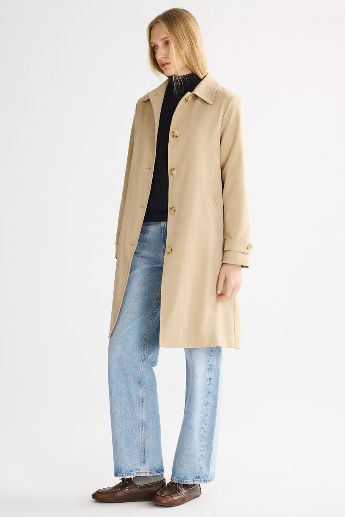 Single-Breasted Trench from Orolay - #color_Frosted Almond