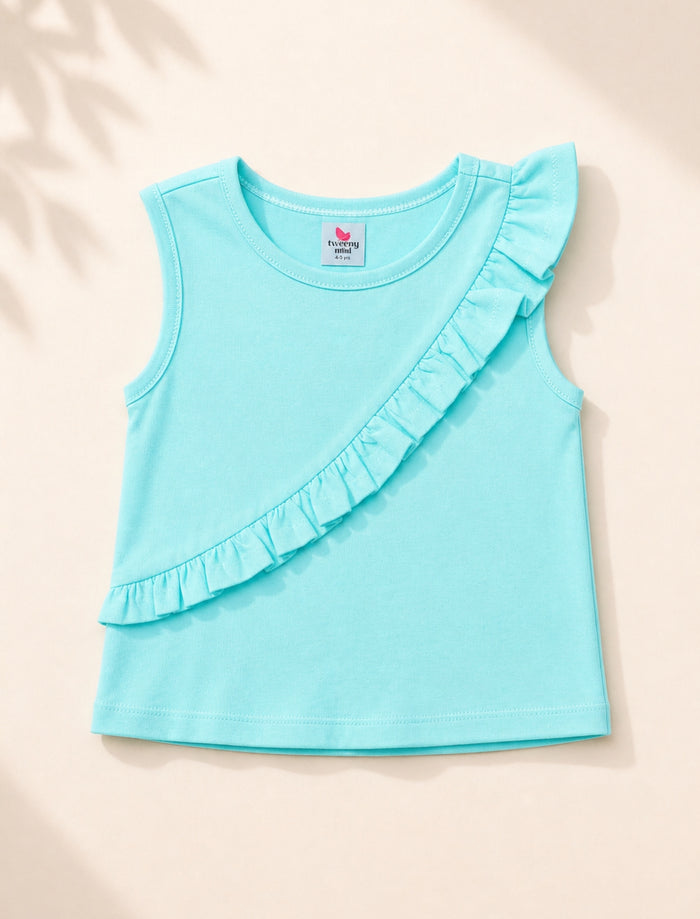 Pure Cotton Blue colour Top-Tweeny Mini
