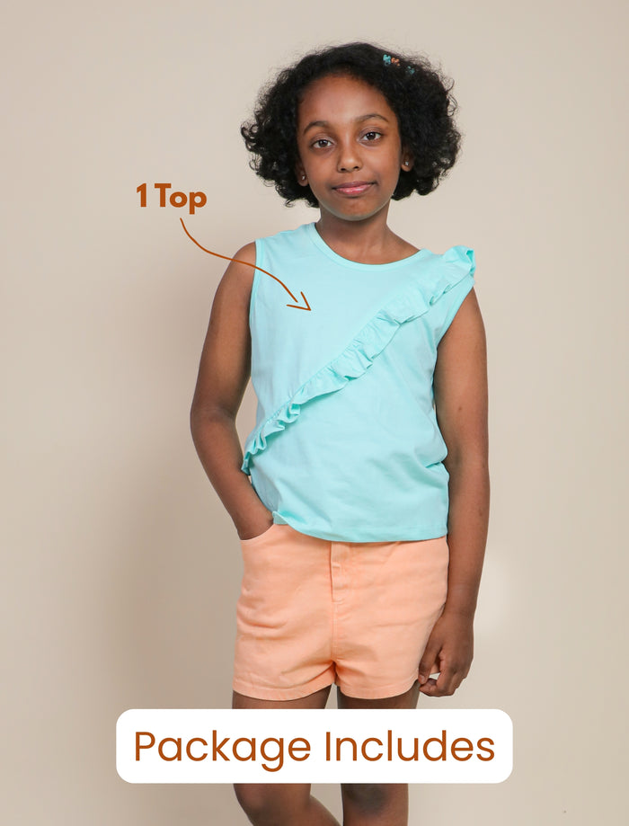 All Day Comfort Playful Style Peach colour Shorts -Tweeny Mini