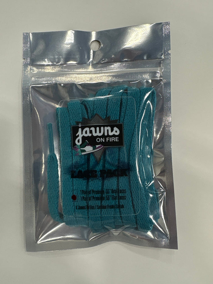 Sneaker Freak Flat Laces - Pelagic Teal