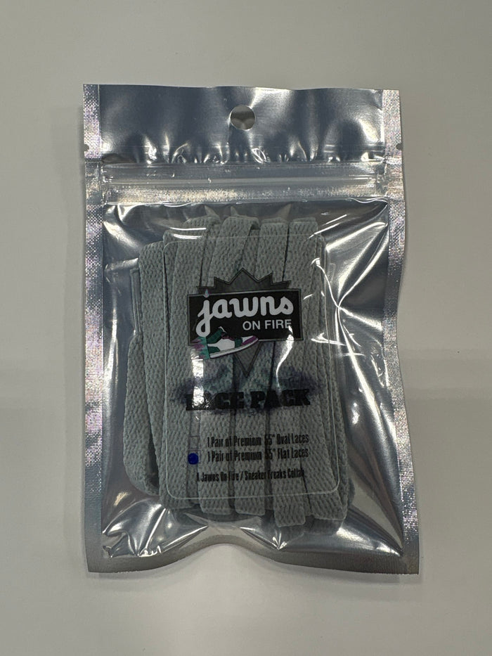 Sneaker Freak Flat Laces - Storm Grey