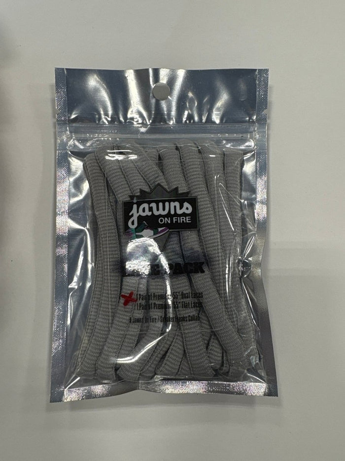 Sneaker Freak Round Laces - Silver - Accessory - Jawns on Fire Sneakers & Shoes