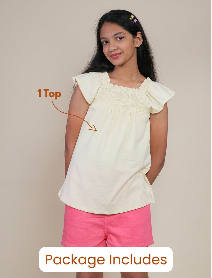 All Day Comfort  Effortless  Style Top and Shorts-Tweeny Mini