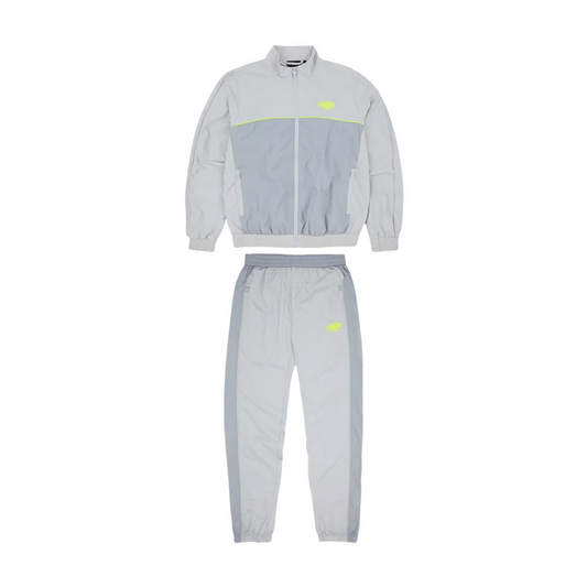 Syna World Shellsuit Light Grey/Volt