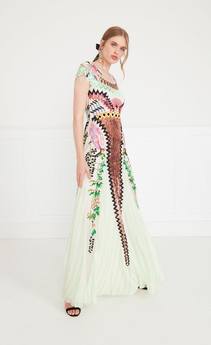Talia Long Dress - Seashell
