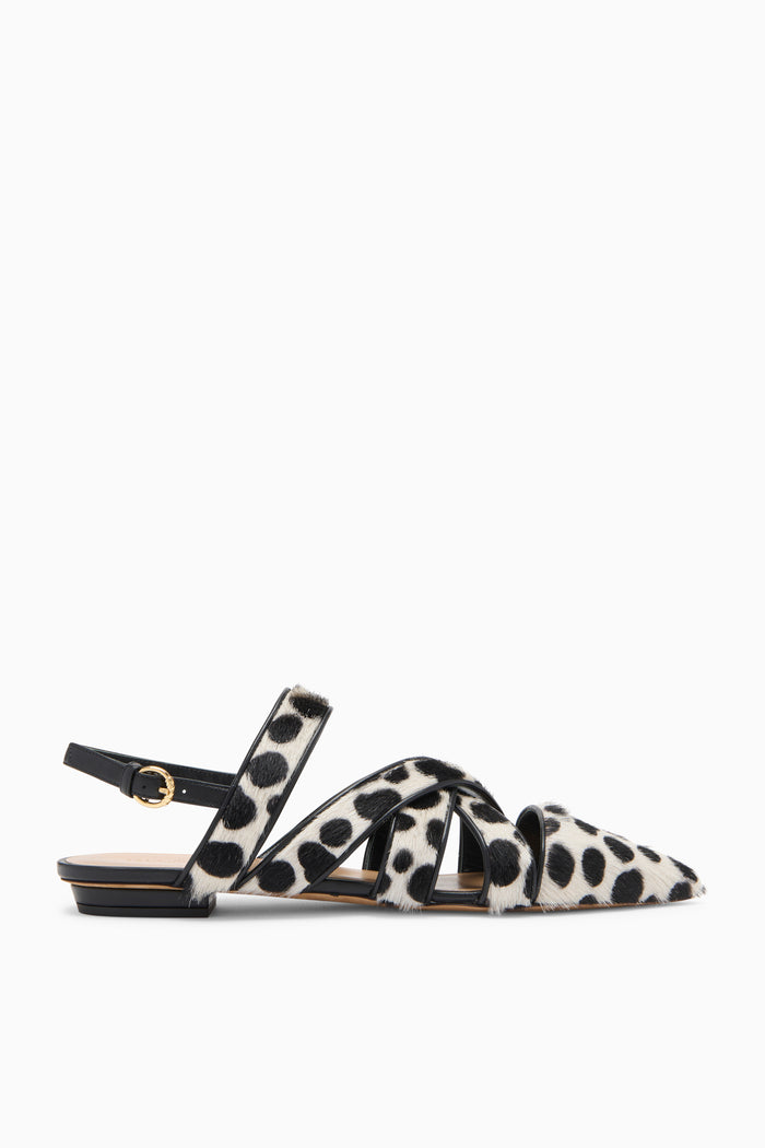 Leopard Calf Hair Tallulah Woven Flat - Side Profile | Ulla Johnson