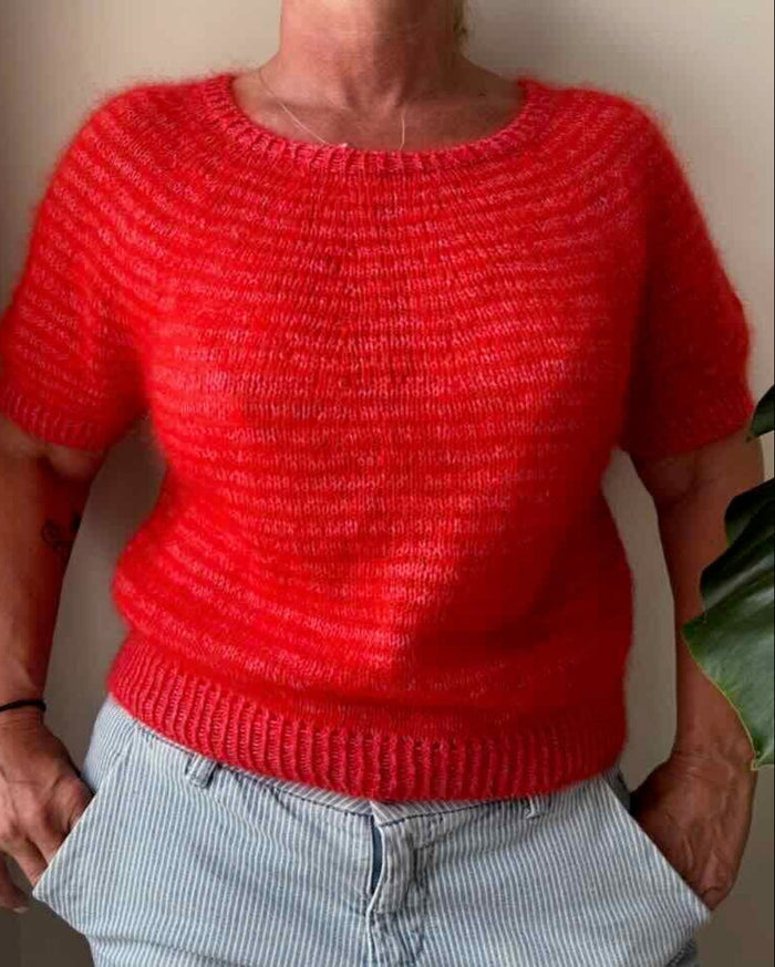 Telma Tee by Önling, No 12 + silk mohair knitting kit Knitting kits Önling - Katrine Hannibal
