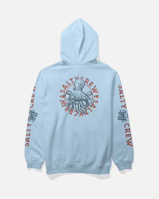 Tentacles Hooded Fleece - Clear Sky