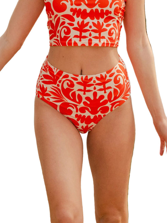Terracotta High-Waist Bottom