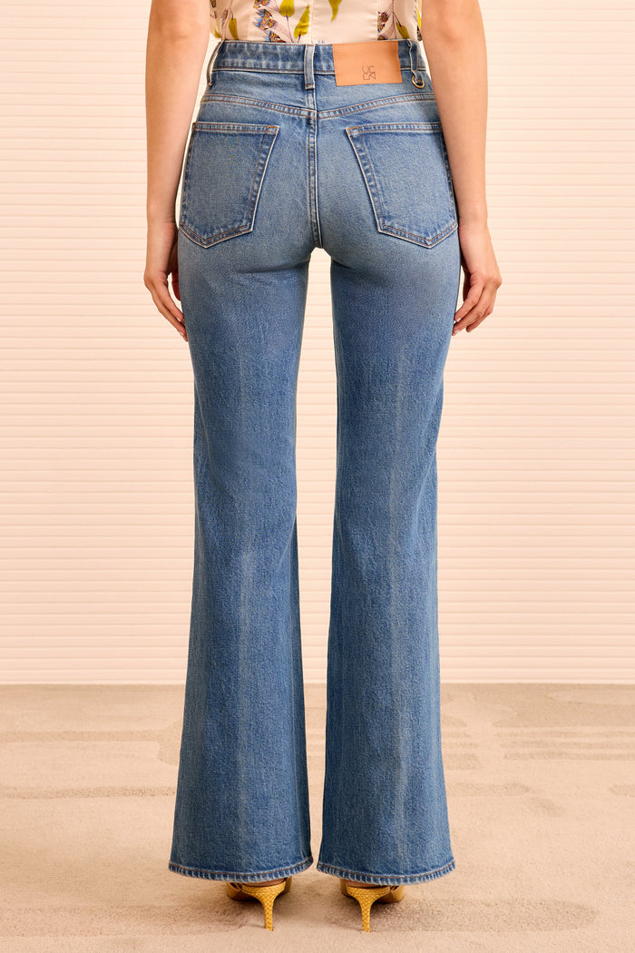Danube Stretch Lou High Rise Jeans - On Model Back View | Ulla Johnson