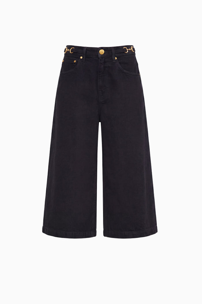 The Rowan Denim Culotte - Noir