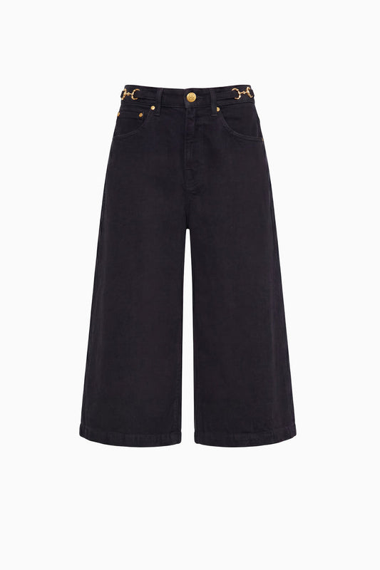 The Rowan Denim Culotte - Noir