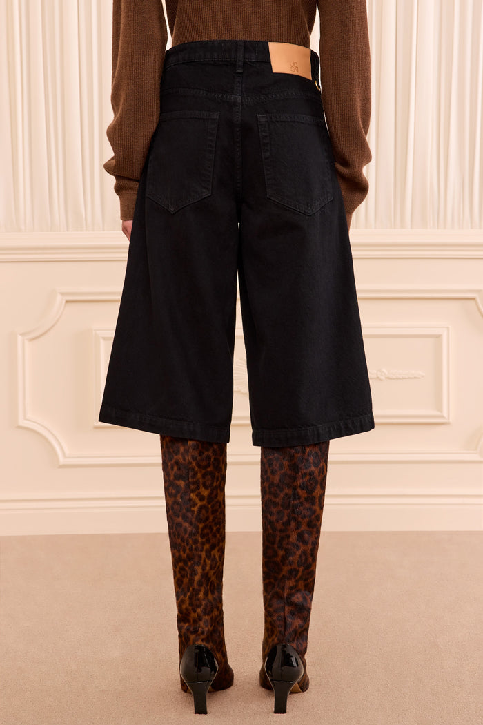 The Rowan Denim Culotte - Noir