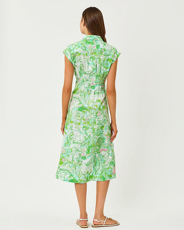 Lilly Pulitzer - Tonya Midi Shirtdress - Resort White Ship To Shore