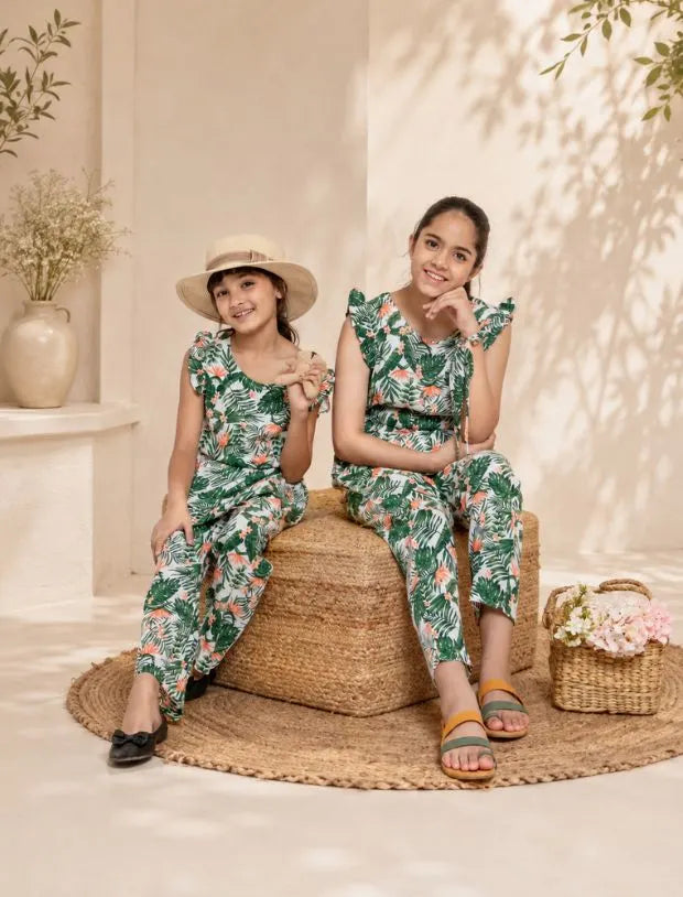 Floral Summer Jumpsuit -Tweeny Mini