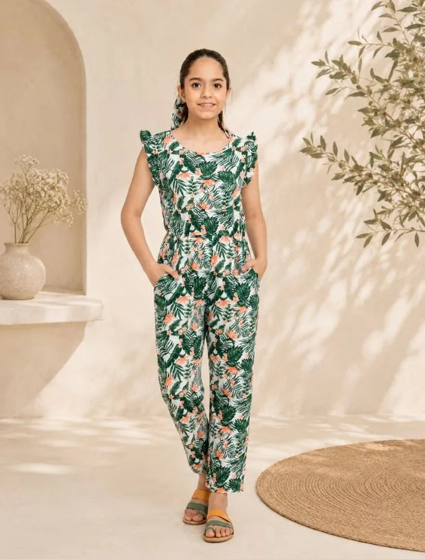 Floral Summer Jumpsuit -Tweeny Mini