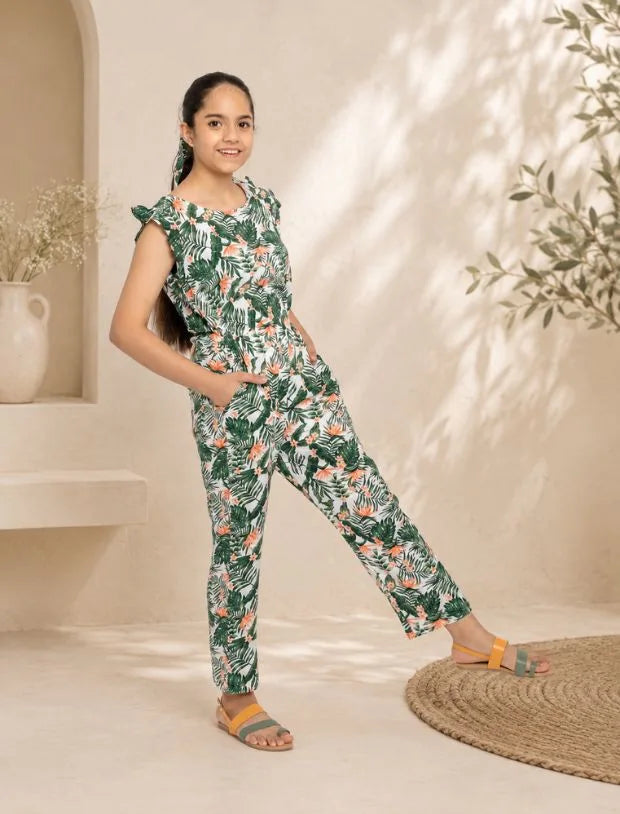 Floral Summer Jumpsuit -Tweeny Mini