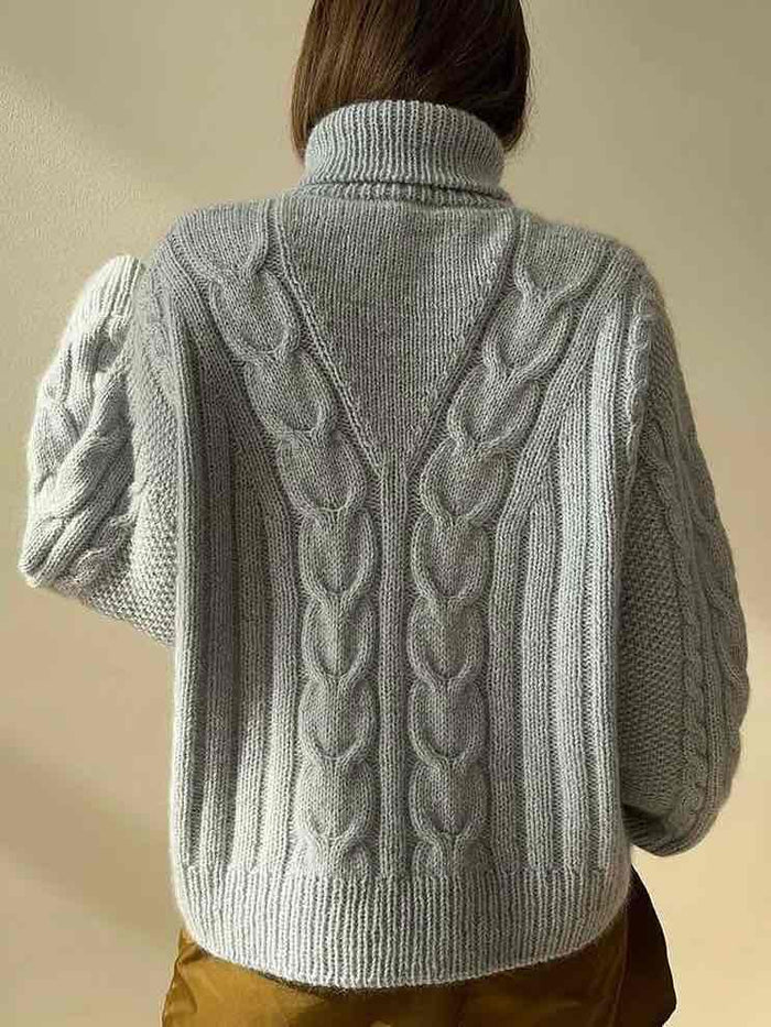 Tulip Loop Rollneck by Other Loops, No 3 + silk mohair yarn kit (ex pattern) Knitting kits Other Loops