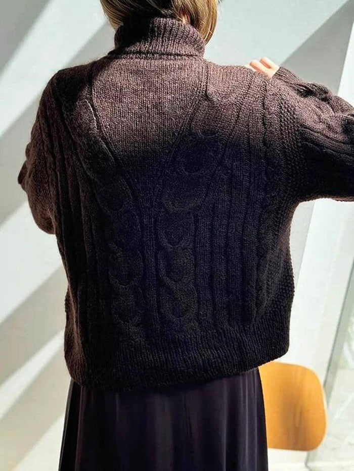 Tulip Loop Rollneck by Other Loops, No 3 + silk mohair yarn kit (ex pattern) Knitting kits Other Loops