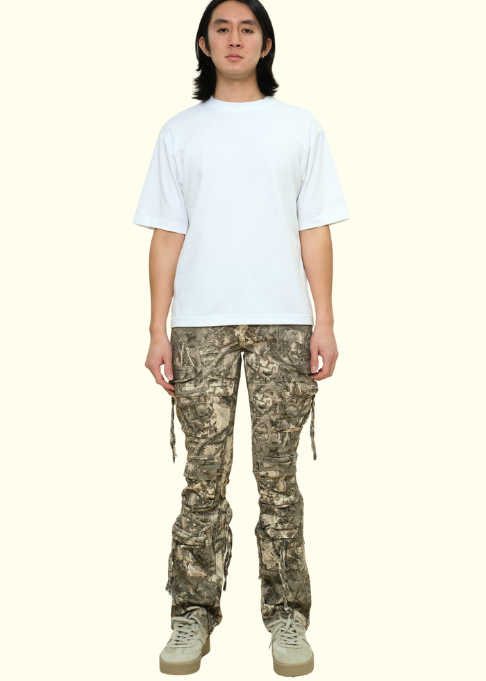 Twill Stacked Pants W/Multi Cargo Pocket G-Style USA