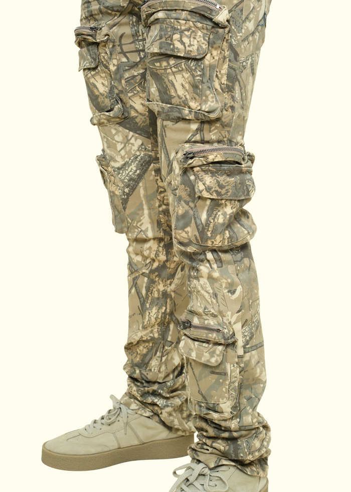 Twill Stacked Pants W/Multi Cargo Pocket G-Style USA