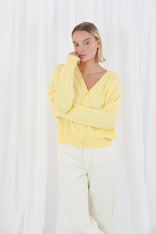 TWNS the label cardigan Aspen knitted long-sleeved v-neck buttoned