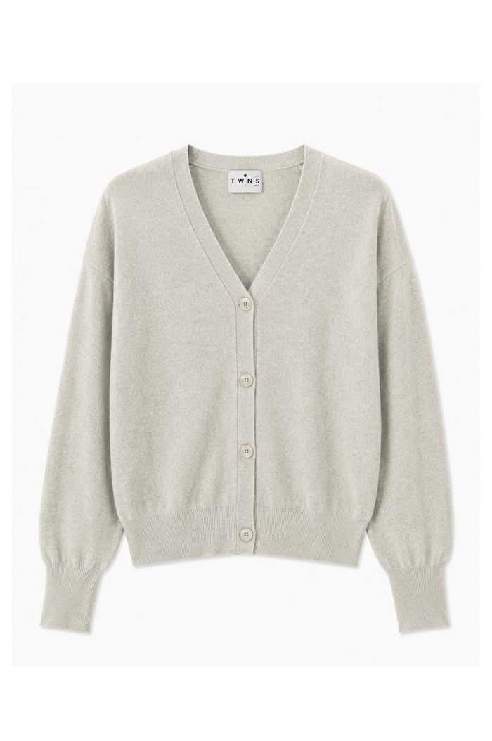 TWNS the label cardigan Aspen knitted long-sleeved v-neck buttoned