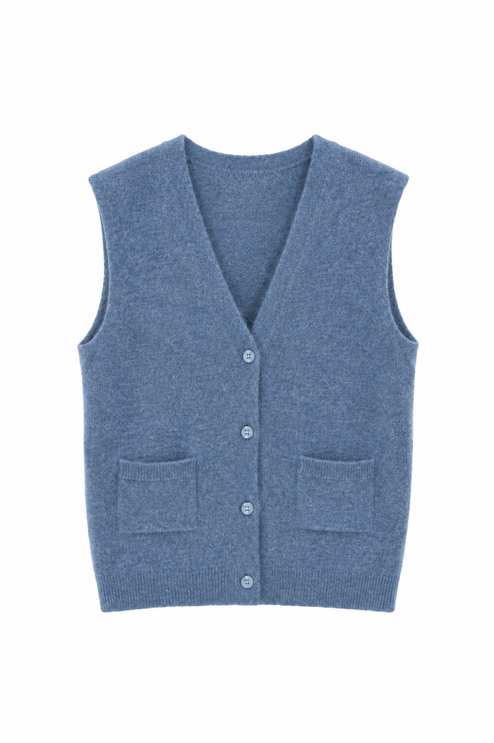 TWNS the label cardigan Castlerock buttoned sleeveless