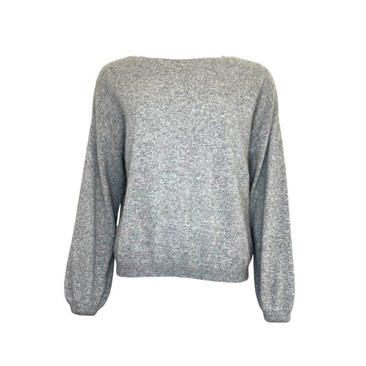 TWNS the label knitted Los Angeles pullover long puffed sleeves boat neck