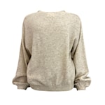 TWNS the label knitted pullover long puffed sleeves round neck