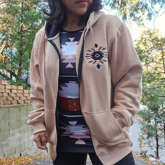 Urban Tan Zip Hoodie