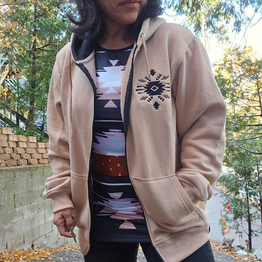 Urban Tan Zip Hoodie