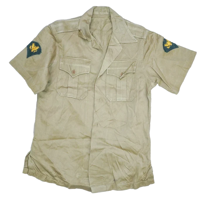 US Army 1950s Khaki Short Sleeve Shirt - Small - US Army Surplus - Field Shirts