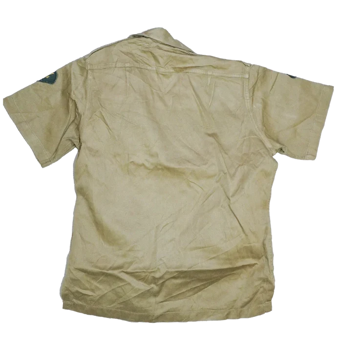 US Army 1950s Khaki Short Sleeve Shirt - Small - US Army Surplus - Field Shirts