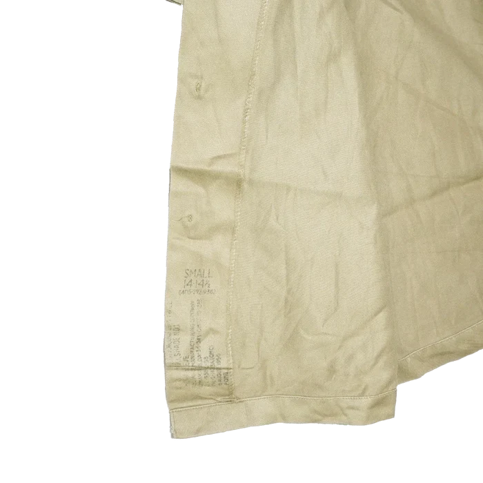 US Army 1950s Khaki Short Sleeve Shirt - Small - US Army Surplus - Field Shirts