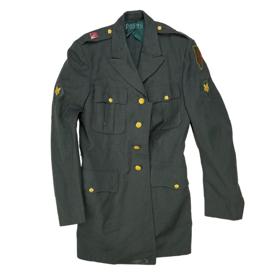 US Army Wool Service Dress Jacket - 37L, Small - US Army Surplus - Dress Jackets