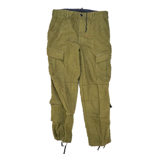 US Made Olive Wool ACU Cut Trousers - Medium - Army & Outdoors - Combat Trousers