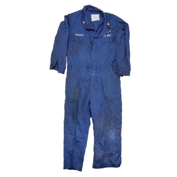 US Navy Distressed Blue Utility Coveralls - 48R, XLarge - US Navy Surplus - Overalls