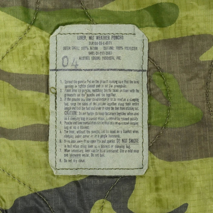 USGI ERDL 1980s Poncho Liner, Item 1 - US Army Surplus - Ponchos