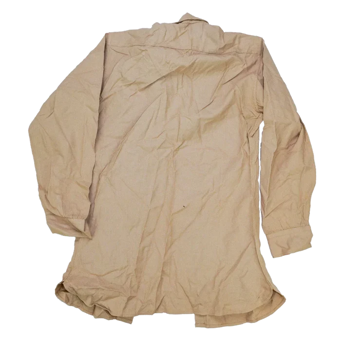 USGI Khaki Tropical Wool Service Shirt - 15.5x32, Medium - US Army Surplus - Service Shirts