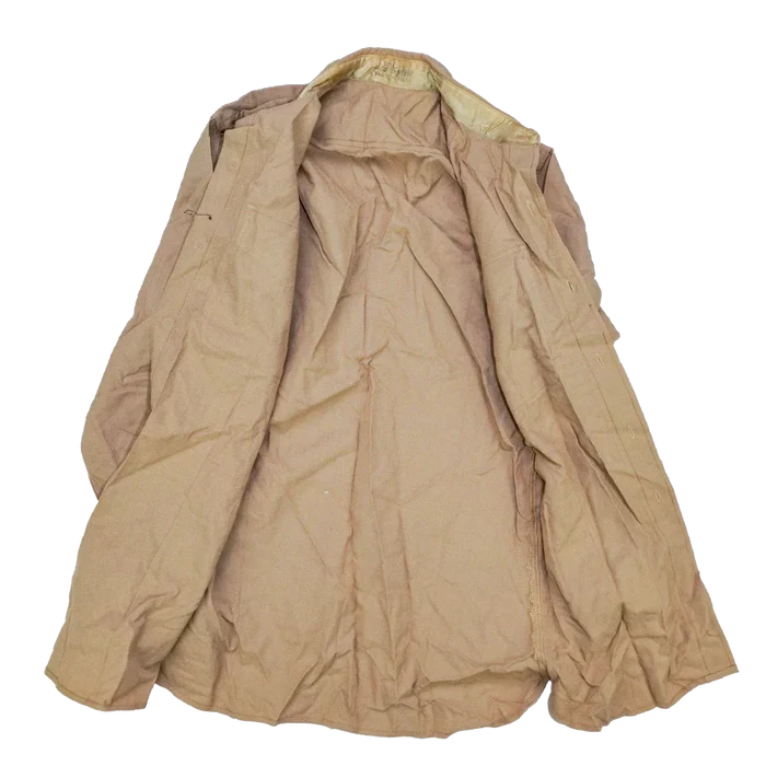 USGI Khaki Tropical Wool Service Shirt - 15.5x32, Medium - US Army Surplus - Service Shirts