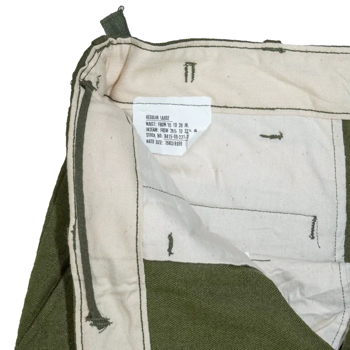 USGI M51 Late Model Wool Trousers - Large Regular - US Army Surplus - Dress Trousers
