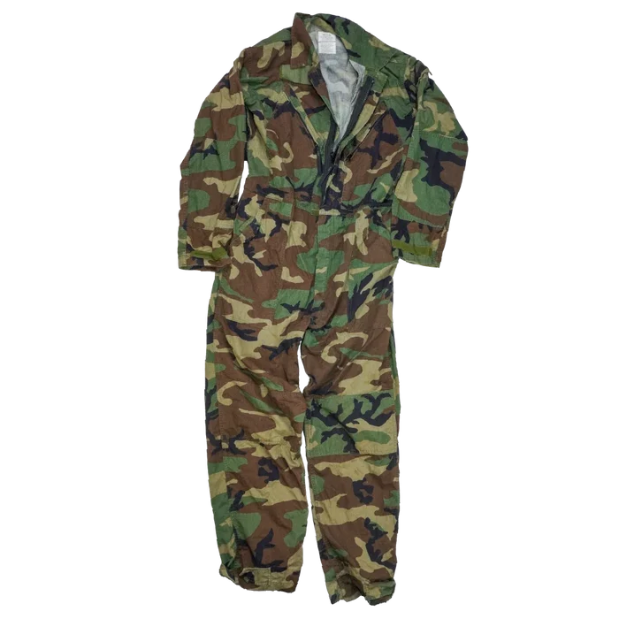 USGI Woodland Cold Weather Mechanics Coveralls - Medium - US Army Surplus - Overalls