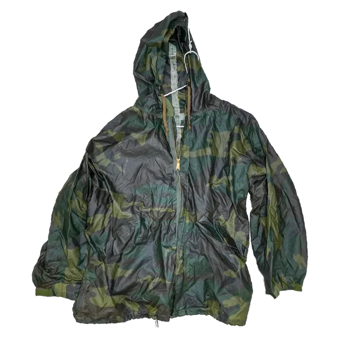 USGI Woodland Wet Weather Parka - Large - US Army Surplus - Parkas