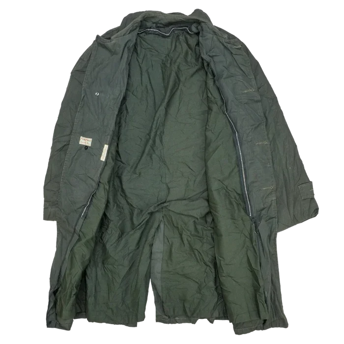 Vintage Dark Green All Weather Coat - Small - Army & Outdoors - Rain Jackets