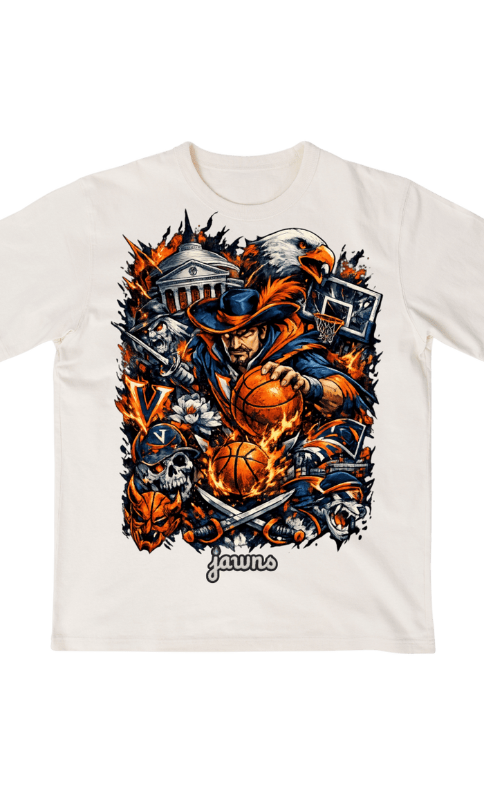 Virginia Cavaliers Godspeed Streetwear Basketball Gear - T-Shirt - Jawns on Fire Sneakers & Shoes